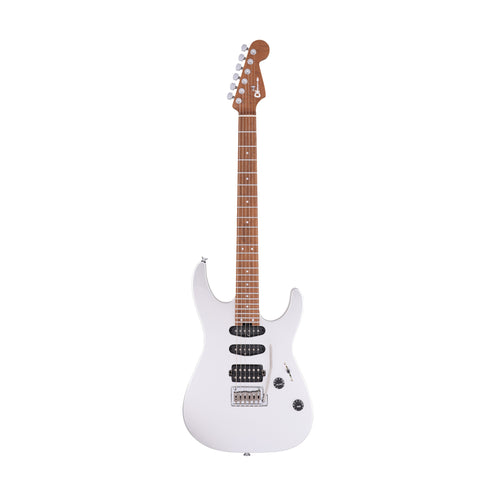 Charvel USA Select DK24 HSS 2PT CM QM Electric Guitar, Caramelized Maple FB, Quicksilver