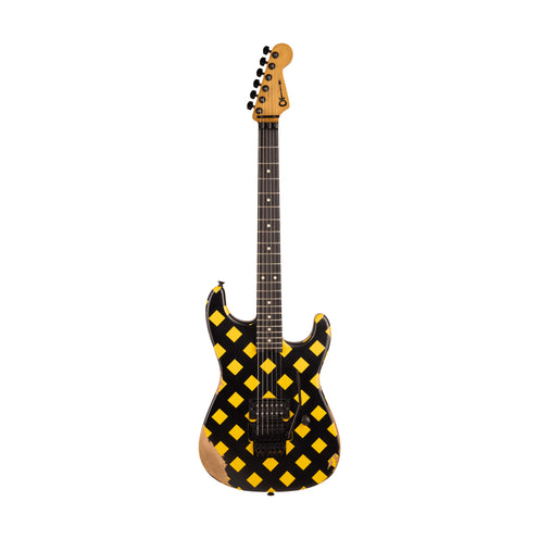 Charvel Super-Stock SD1 H FR Electric Guitar, Ebony FB, Diamond Life