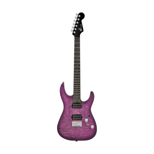 Charvel Pro-Mod Plus Dinky DK24 HT QM Electric Guitar, Violet Radiance