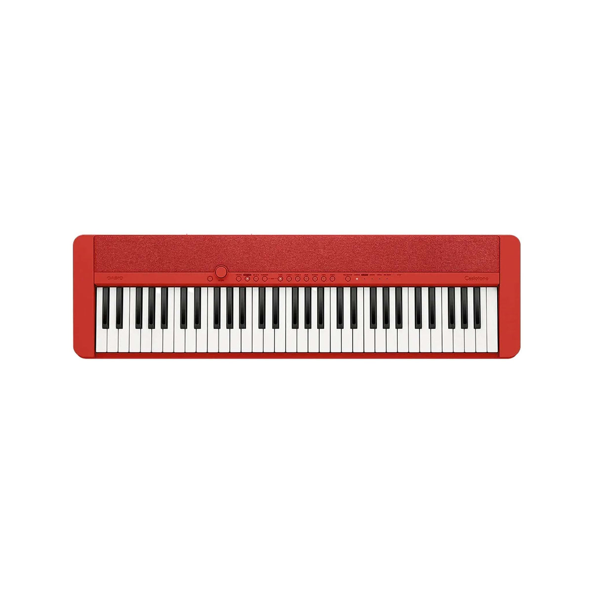 Casio Casiotone CT-S1 61-Key Portable Keyboard, Red, Bundle Set