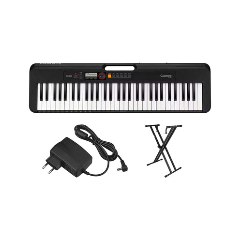 Casio Casiotone CT-S200 61-key Portable Keyboard, Black Bundle Set