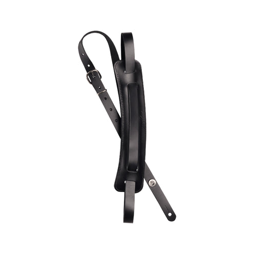 D'Addario John Lennon Leather Guitar Strap, Black
