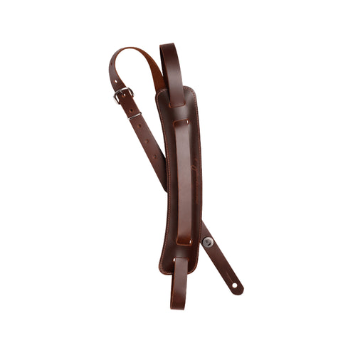 D'Addario John Lennon Leather Guitar Strap, Brown