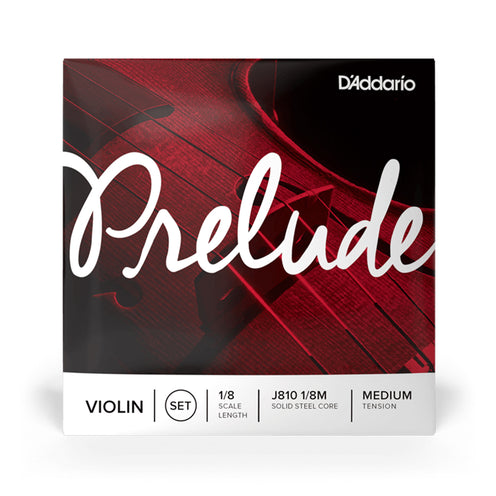 D'Addario J812 1/8M Prelude Violin Single String, A, 1/8 Medium