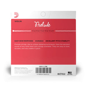 D'Addario J814 1/2M Prelude Violin Single String, G, 1/2 Medium