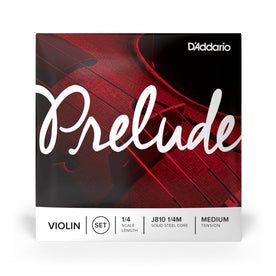 D'Addario J814 1/4M Prelude Violin Single String, G, 1/4 Medium