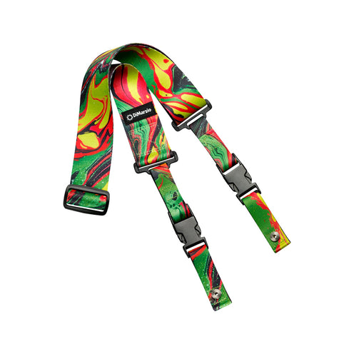 DiMarzio DD2241 Steve Vai ClipLock Guitar Strap, Green Universe