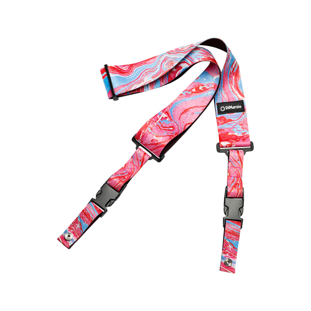 DiMarzio DD2244 Steve Vai ClipLock Guitar Strap, Blue Cherry Universe