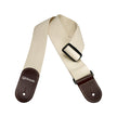 DiMarzio DD3100CN Woven Cotton Guitar Strap w/Leather Ends, Natural