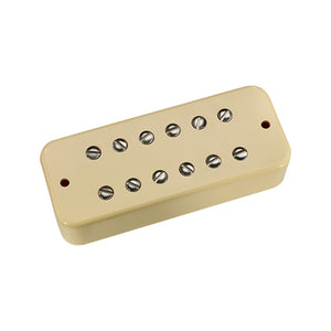 DiMarzio DP-154BK DLX Plus Bridge Soapbar Guitar Pickup, Cream