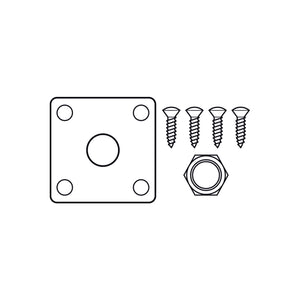 DiMarzio GG1400BK Jackplate, Black