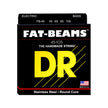 DR Strings FB-45 Fat-Beams Stainless Steel 4-String Bass Guitar Strings, 45-105
