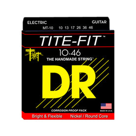 DR Strings MT-10 Tite-Fit Compression Wound Electric Guitar Strings, Medium, 10-46