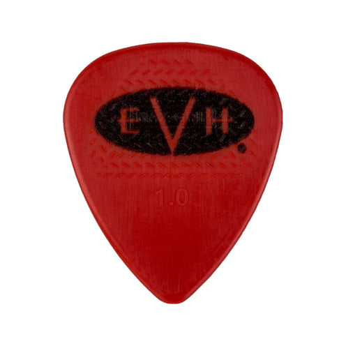 EVH Signature Series 1.00mm Guitar Picks, 6-Pack, Red/Black