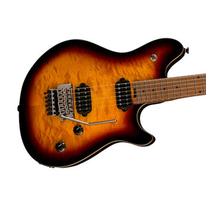 EVH Wolfgang Standard QM Electric Guitar, Maple FB, 3-Tone Sunburst
