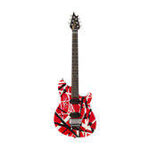 EVH Wolfgang Special Striped Series Electric Guitar, Ebony FB, Satin Striped Red/White/Black