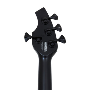 Ernie Ball Music Man Bongo 4 Bass Guitar, Ebony FB, Stealth Black