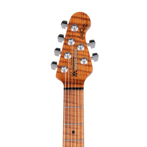 Ernie Ball Music Man Valentine Electric Guitar, Maple FB, Tobacco Sparkle
