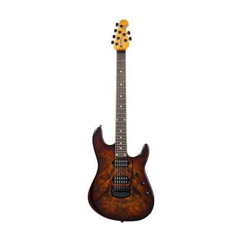 Ernie Ball Music Man Jason Richardson Cutlass HT 6 String Electric Guitar, Ebony FB, Death Mountain