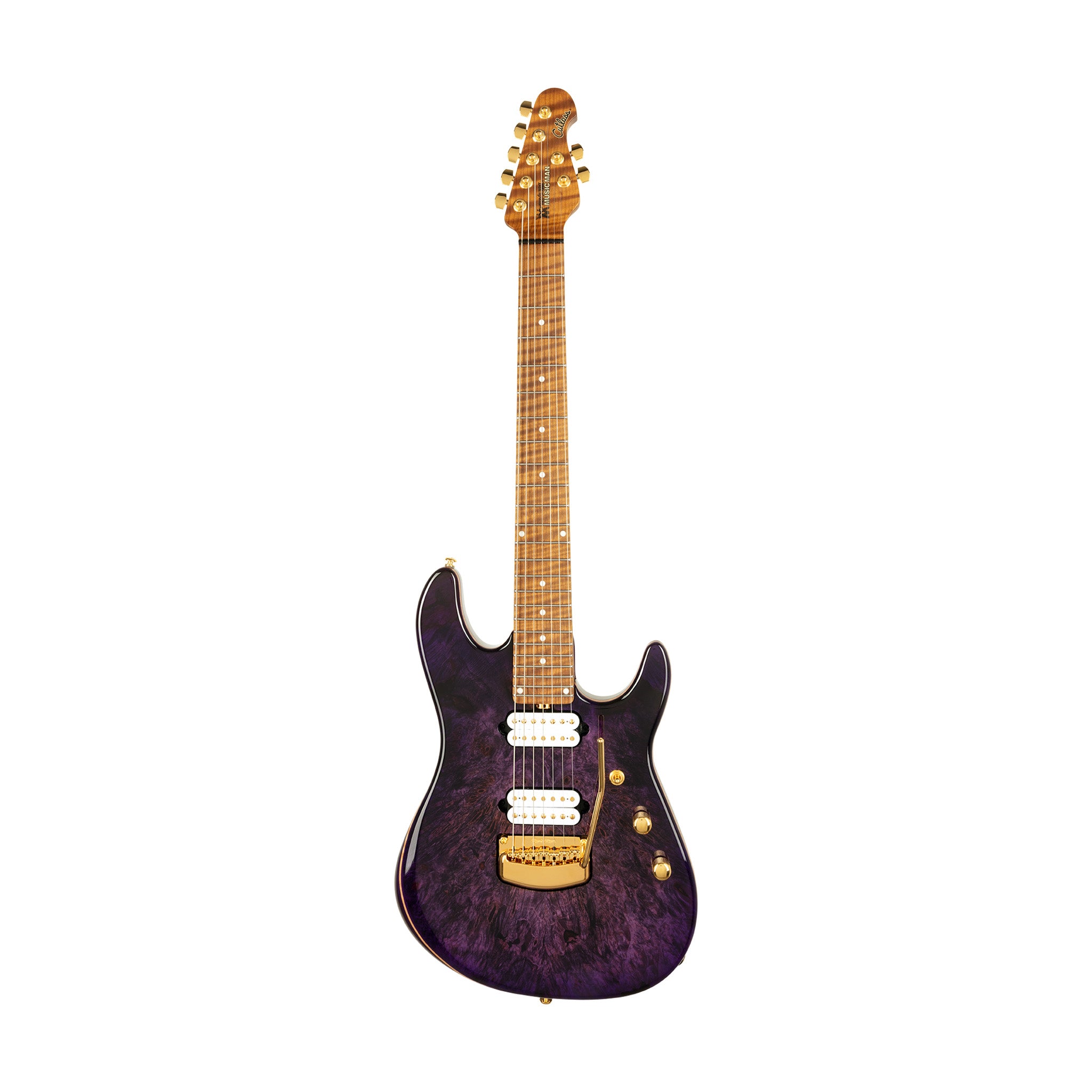 Ernie Ball Music Man Jason Richardson Signature Cutlass HH 7-String Electric Guitar, Majora Purple