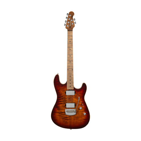 Ernie Ball Music Man Sabre HT 6 String Electric Guitar, Maple FB, Honey Bear