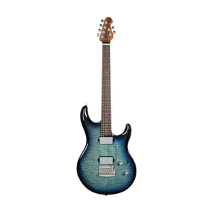 Ernie Ball Music Man Steve Lukather L4 HH Maple Top Electric Guitar, RW FB, Blue Flame