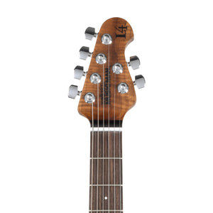 Ernie Ball Music Man Steve Lukather L4 HH Maple Top Electric Guitar, RW FB, Blue Flame