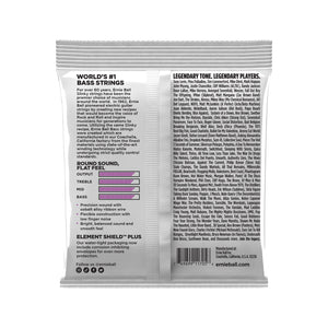 Ernie Ball Power Slinky Flatwound Short Scale Electric Bass Strings, 50-110