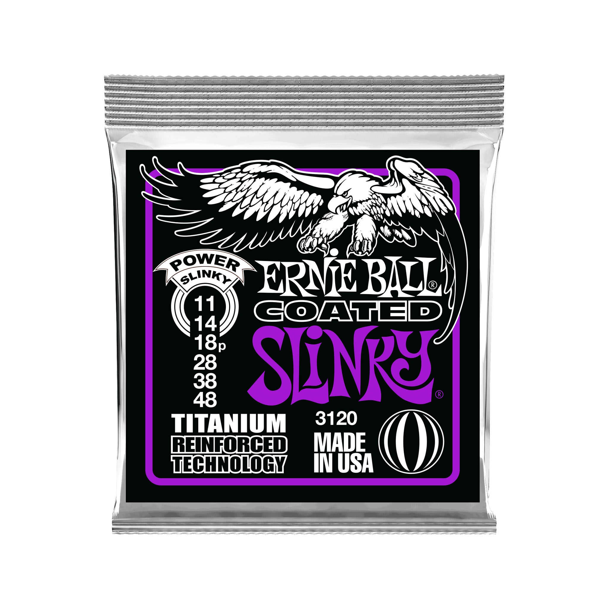 Ernie Ball Power Slinky Coated Titanium RPS Electric Guitar