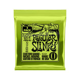 Ernie Ball Regular Slinky Nickel Wound Electric Guitar Strings, 10-46, 3 Pack