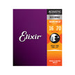 Elixir 11306 Nanoweb 80/20 6-String Baritone Acoustic Guitar Strings 16-70