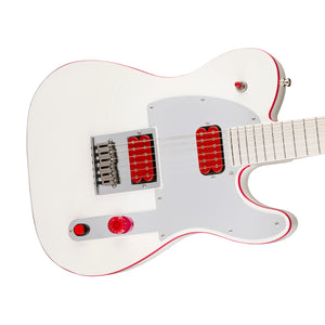Fender John 5 Ghost Telecaster Electric Guitar, Maple FB, Arctic White