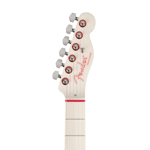 Fender John 5 Ghost Telecaster Electric Guitar, Maple FB, Arctic White