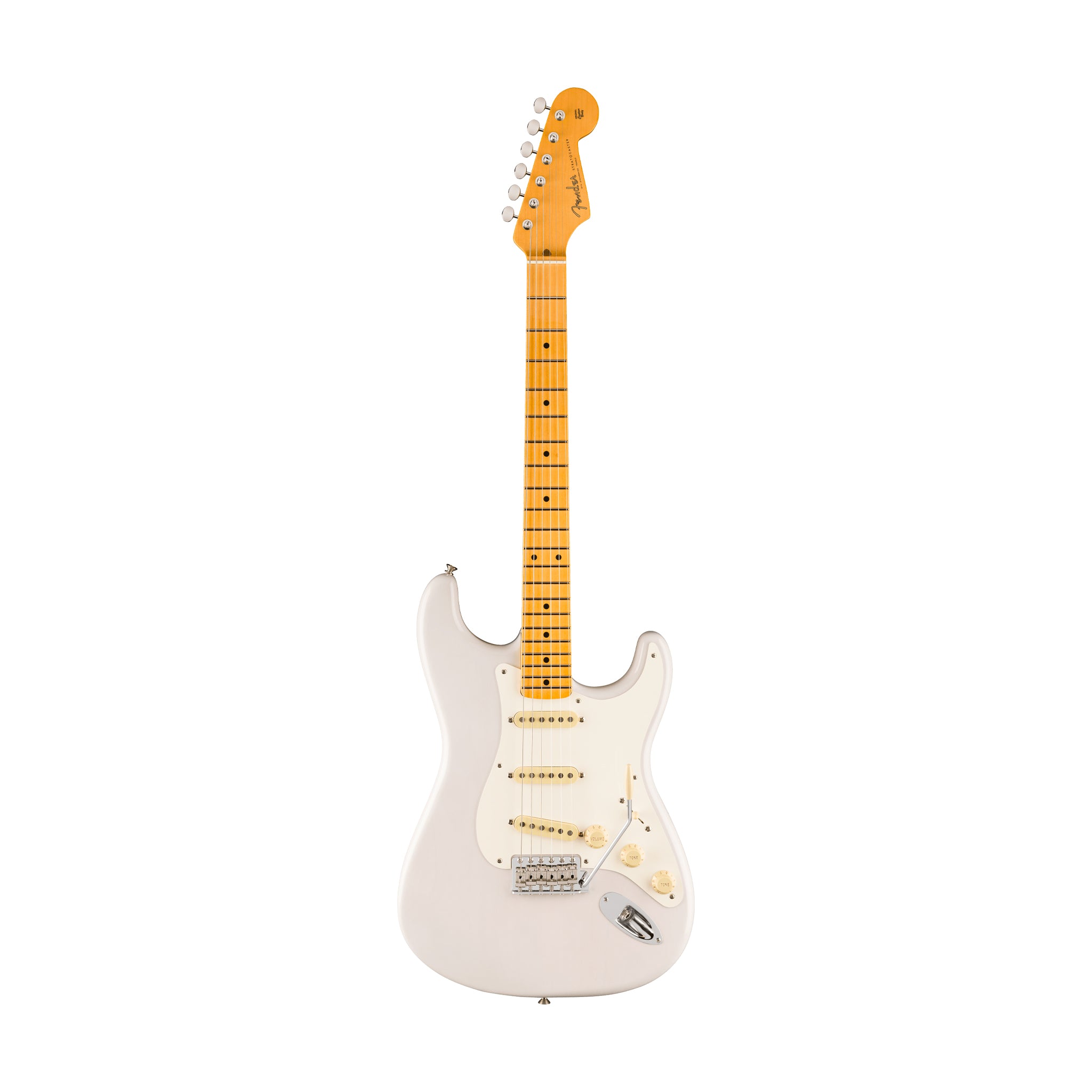 Fender Artist Eric Johnson Stratocaster Guitar, Maple Neck, White
