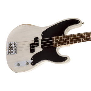 Fender Mike Dirnt Road Worn Precision Bass Guitar, RW FB, White Blonde