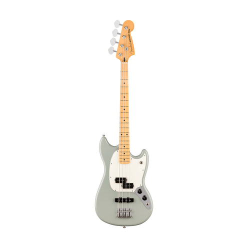Fender Player II Mustang Bass PJ Guitar, Maple FB, Cactus Gray