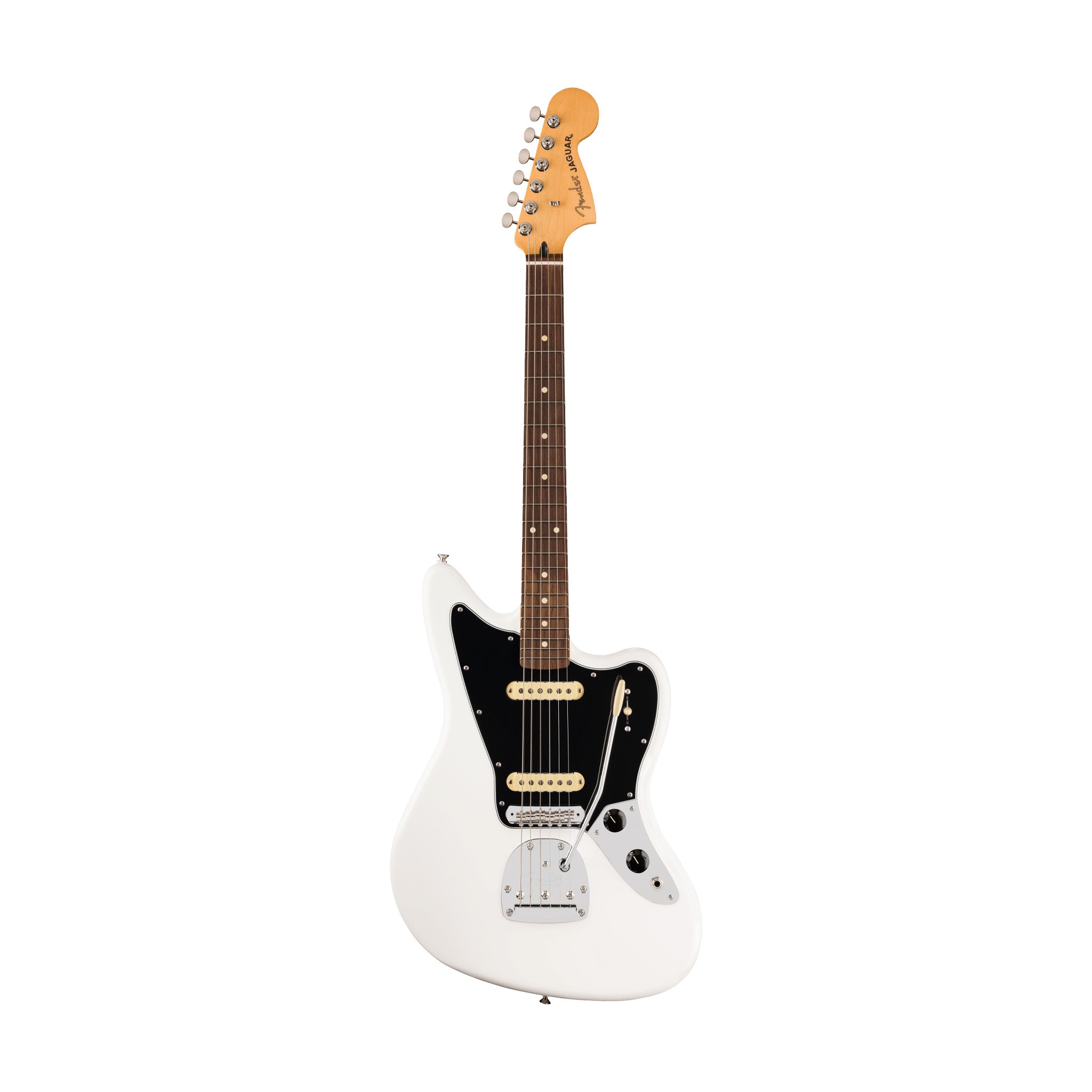 Fender Player II Jaguar Electric Guitar, RW FB, Polar White – Swee
