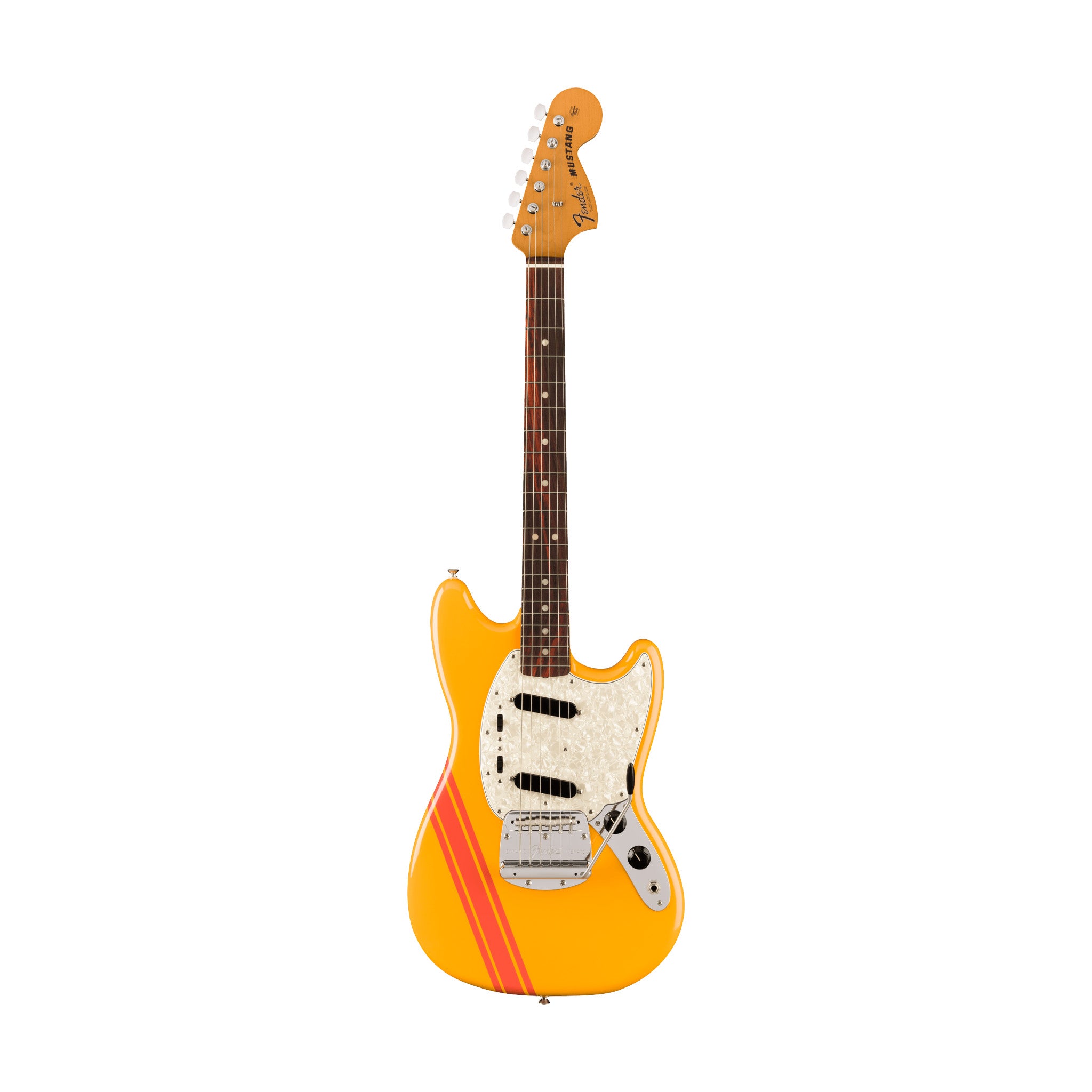 Fender Vintera II 70s Mustang Electric Guitar, RW FB, Competition Orange