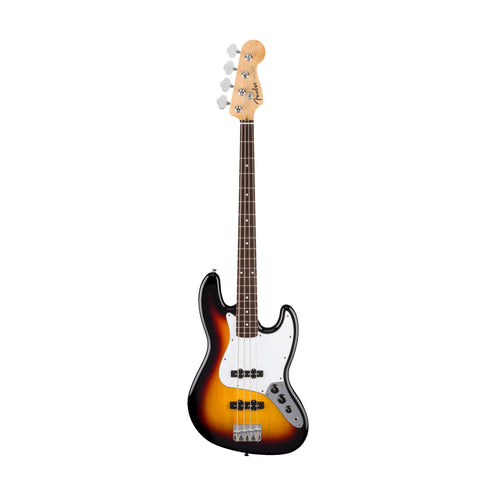 Fender Standard Jazz Bass Guitar, Laurel FB, 3-Color Sunburst