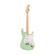 Squier FSR Sonic Stratocaster Electric Guitar w/White Pickguard, Maple FB, Surf Green