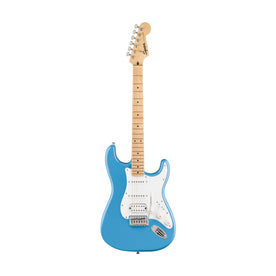 Squier FSR Sonic Stratocaster HSS Electric Guitar w/White Pickguard, Maple FB, California Blue