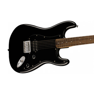 Squier Sonic Stratocaster HT H Electric Guitar w/Black Pickguard, Laurel FB, Black