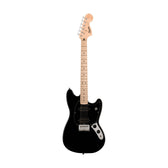 Squier Limited Edition Squier Sonic Mustang HH Electric Guitar, Maple FB, Black