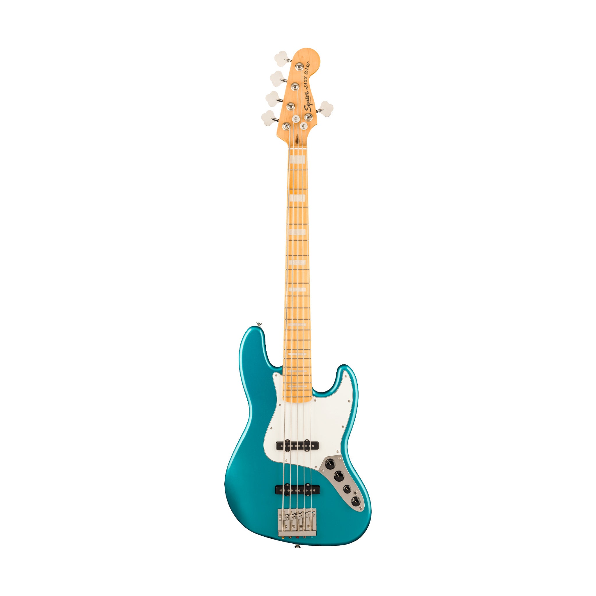 Squier Classic Vibe Active 70s Jazz Bass V Guitar, Maple FB, Ocean