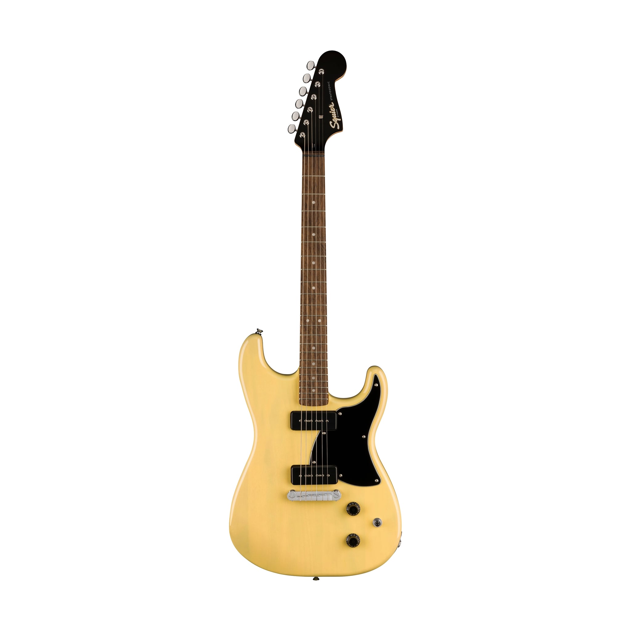 Squier Paranormal Strat-O-Sonic Electric Guitar, Laurel FB, Vintage Blonde