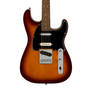 Squier Paranormal Custom Nashville Stratocaster Electric Guitar, Chocolate 2-Color Sunburst