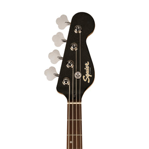 Squier Paranormal Rascal Bass HH Guitar, Laurel FB, Metallic Black