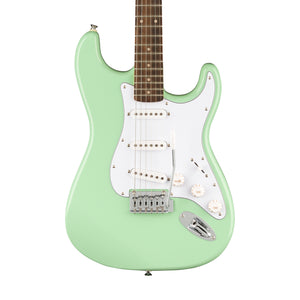 Squier FSR Affinity Series Stratocaster Electric Guitar w/White Pickguard, Laurel FB, Surf Green
