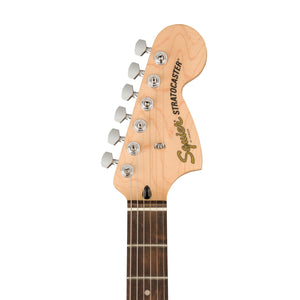 Squier FSR Affinity Series Stratocaster Electric Guitar w/White Pickguard, Laurel FB, Surf Green