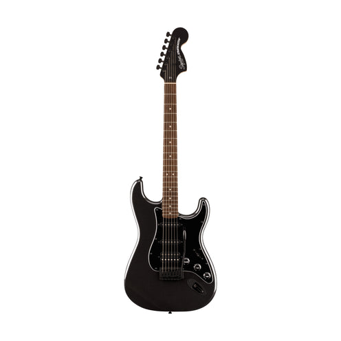 Squier FSR Affinity Series HSS Stratocaster Electric Guitar, Laurel FB, Metallic Black
